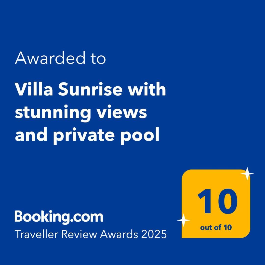 Villa Sunrise With Stunning Views And Private Pool Katokhórion 外观 照片